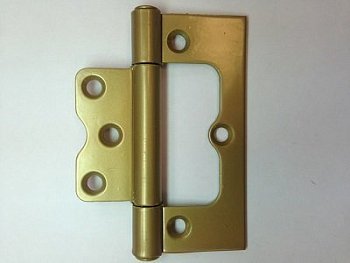 Петля накладная ПНУ-100 Бабочка металлик золото (г.С-Петербург)