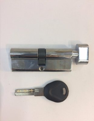 На картинке «Механизм цилиндровый "Евродверь" КЛ/ВЕРТ  90мм (35Тх55) 5 кл. СР»