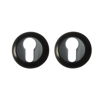 На картинке «Накладка на цилиндр Trodos "ET-AL", черный матовый»