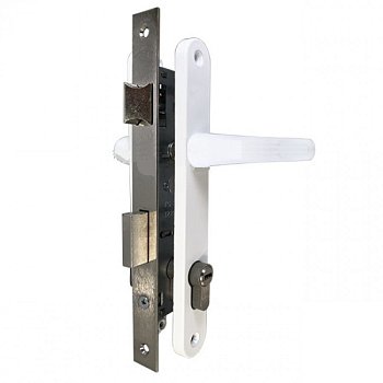 Замок врезной ЗВ Tommy 8520 узкопрофильный, белый (85мм)