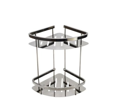 На картинке «Полка угловая 2-ая прутья нерж 2-304»