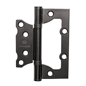 Петля дверная без врезки 100х75х2,0 GF (графит) MARLOK