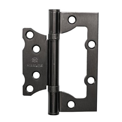 На картинке «Петля дверная без врезки 100х75х2,0 GF (графит) MARLOK»