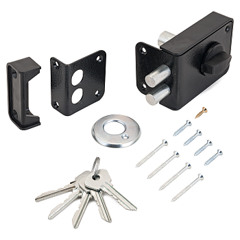 Замок накладной Зенит ЗН 1-3.1 (черный)