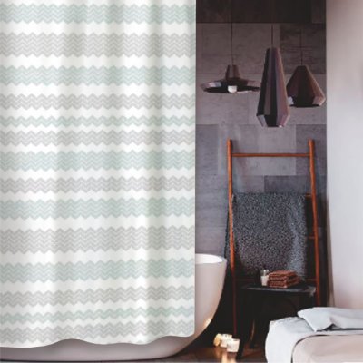 На картинке «Штора для ванной Zenfort "Гармония" полиэстер 180х200см, 12 колец, мультиколор»