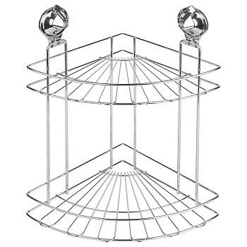 Полка 2-ая угловая на присоске (Air-lock) BI-3107A2 СР (хром) SAKURA