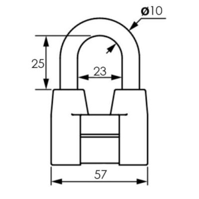 На картинке «Замок навесной "ЧАЗ" ВС2-4А малая дужка (г.Чебоксары)»