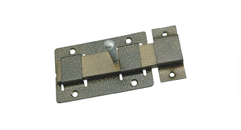 Задвижка дверная ЗД-02 L-140мм плоская, медь (М-К)