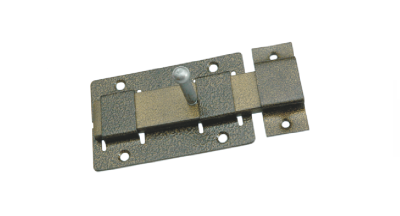 На картинке «Задвижка дверная ЗД-02 L-140мм плоский засов, медь (М-К)»