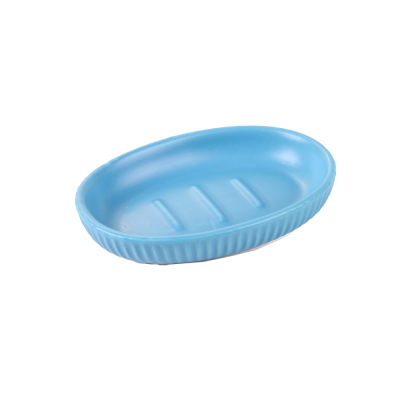 На картинке «Мыльница Плиссе керамика синий матовый CE1610LA-SD»