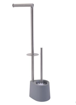 На картинке «Стойка напольная для туал. бумаги с ершом серая B6123 G»