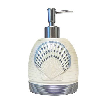 Дозатор для мыла Полирезина Ракушка