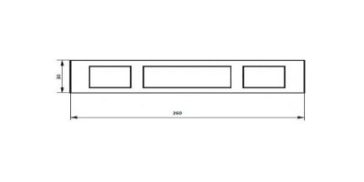На картинке «Планка ответная "2524" для китайской двери»