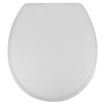 На картинке «Сиденье для унитаза мягкое белое "Сантис" Россия»