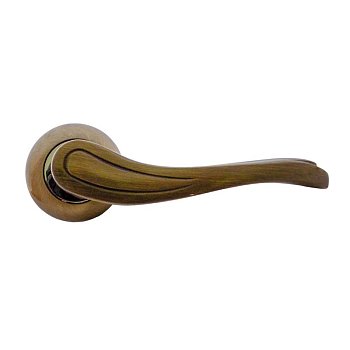 Ручка дверная Trodos AL-59 AB_CP бронза_хром