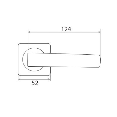 На картинке «Ручка раздельная Trodos "845" серия 02, бронза»