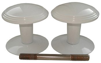 Ручка дверная РДК-115 белая (г.Реж)