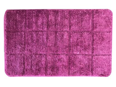 На картинке «Коврик "Плитка" 45х75 см микрофибра, бордовый»