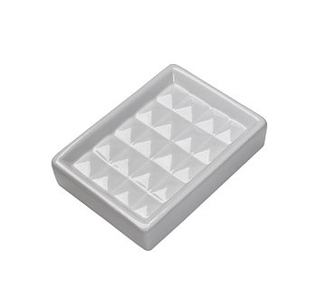 Мыльница керамика Рафинад белая B4543-4