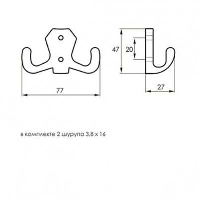 На картинке «Крючок SOLLER 827В золото»
