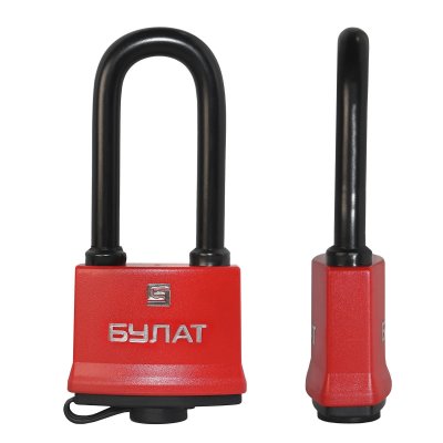 На картинке «Замок навесной  БУЛАТ ВС 1-П58-01 ПЛ всепогодный 5 кл. d=10,1мм »