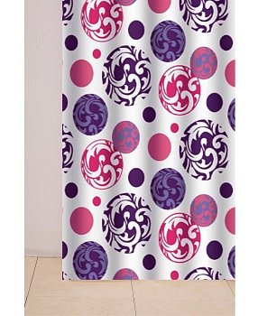 Штора для ванной Delphinium WS-800 Мираж ПВХ (180х180мм)