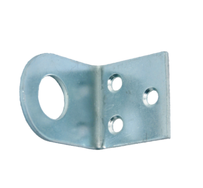 На картинке «Проушина для навесного замка,Г-образная 40х90мм, цинк (М-К)»