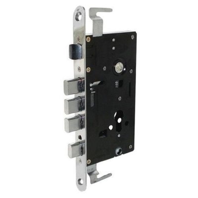 На картинке «Корпус врезного замка "2524-3Р" (Эконом) (закругленная планка) (632С)»