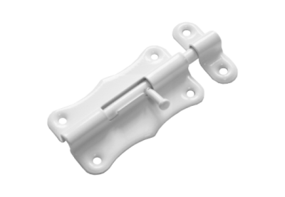 На картинке «Задвижка фигурная ШФ-80 "Домарт" белый»