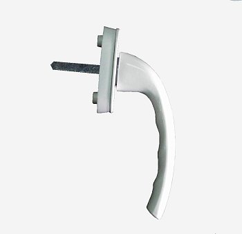 Ручка оконная Hoppe металлическая, белая (штифт 38мм)