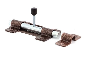 Засов дверной Симеко ЗЩ 016 (черный) круглый L-115 мм (г.Боровичи)