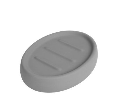 На картинке «Мыльница керамика Soft серая B4333A-4G»