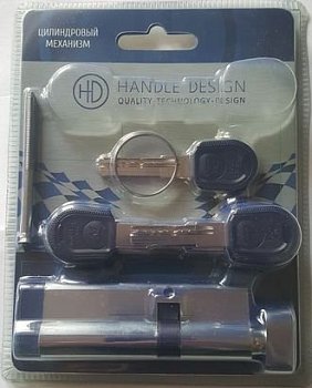 Механизм цилиндровый Master Lock Вертушка  90мм(35х55х12мм) мат.золото, 5 перфоключей