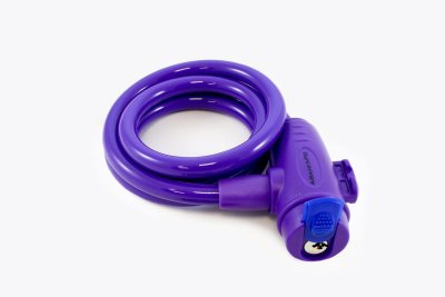 На картинке «Замок велосипедный тросовый АВАНГАРД ВС-Т10 (1000 мм) ТЕХНО ИНДИГО »