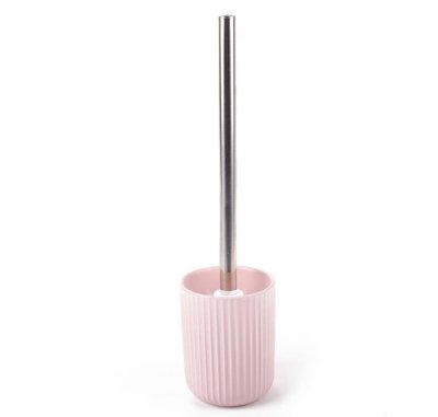 На картинке «Ерш сантехнический керамика Плиссе розовый матовый CE1610TA-TOH»