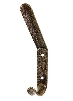 Крючок-вешалка № 4 прямой двойной, коричневый (М-К)