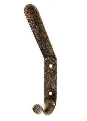 На картинке «Крючок-вешалка № 4 прямой двойной, коричневый (М-К)»