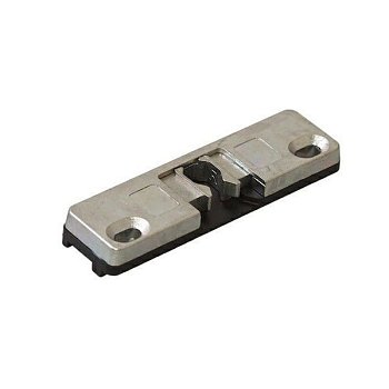 Защелка балконная Курильщика 13мм с пластиковой подложкой