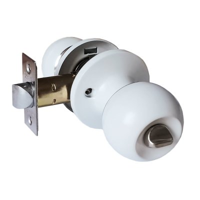 На картинке «Ручка-защелка Vrata "ЗШ-03", белый матовый»